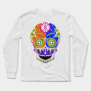 monster wrestling skull ecopop Long Sleeve T-Shirt